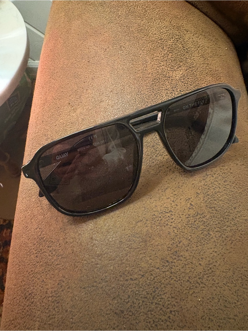 Quay Australia Black Aviator Sunglasses